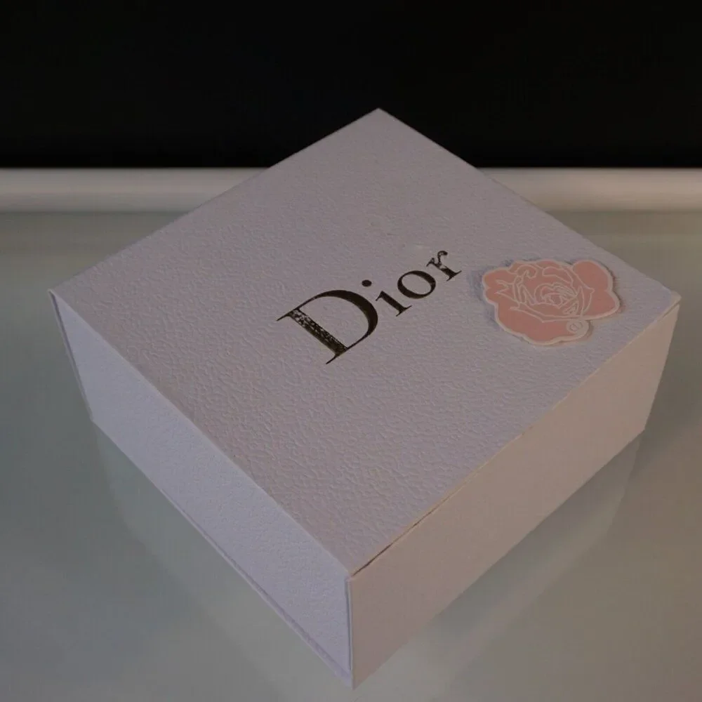 DIOR White And Gold Empty Classic Gift Storage Box